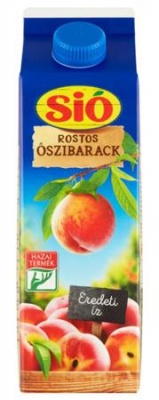 Gyümölcsital, 20%, 1 l, SIÓ, őszibarack